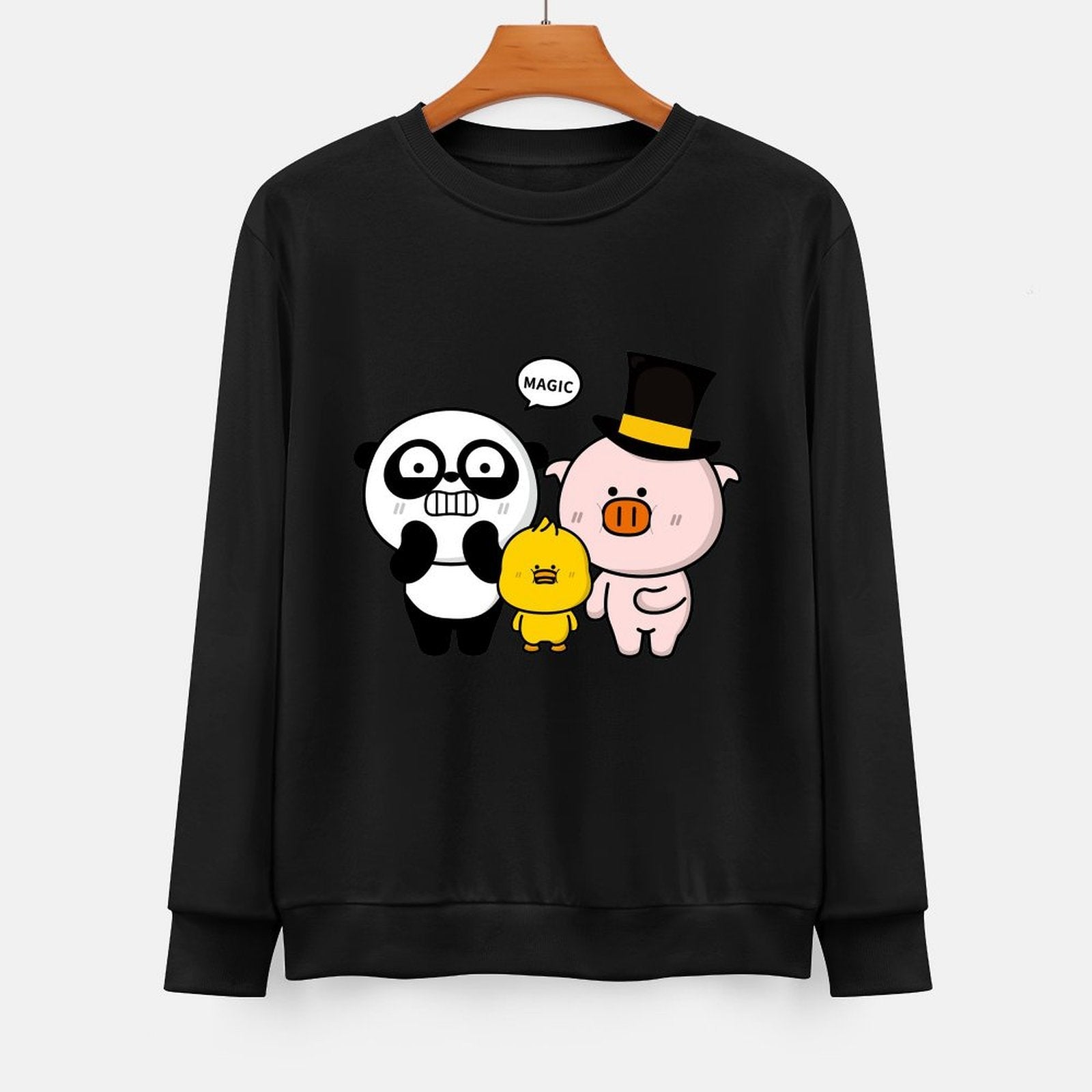 Front Patterned Long Sleeve TopYearRound TimelessStyle